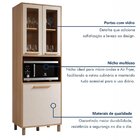 Cozinha Completa Modulada 3 Peças 9 Portas 2 Gavetas Salvador