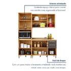 Cozinha Completa Modulada 3 Peças 9 Portas 2 Gavetas Salvador