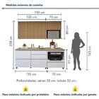 Cozinha Completa Modulada 4 Peças 4 Portas 5 Gavetas Norten B