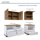 Cozinha Completa Modulada 4 Peças 5 Portas 4 Gavetas Com Roda