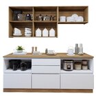 Cozinha Completa Modulada 4 Peças 6 Portas 4 Gavetas Com Roda