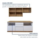 Cozinha Completa Modulada 4 Peças 6 Portas 4 Gavetas Com Roda