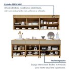 Cozinha Completa Modulada 4 Peças 7 Portas 3 Gavetas 100% Mdf