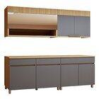 Cozinha Completa Modulada 4 Peças 7 Portas 3 Gavetas 100% Mdf