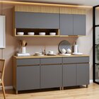 Cozinha Completa Modulada 4 Peças 7 Portas 3 Gavetas 100% Mdf