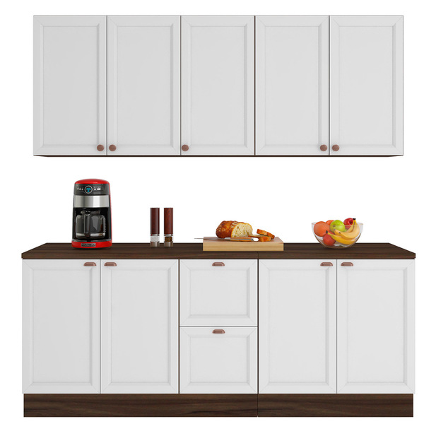 Cozinha Completa Modulada 4 Peças Com 9 Portas E 2 Gavetas Un