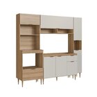 Cozinha Completa Modulada 4 Peças Com Torre Quente Para 2 For