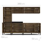 Cozinha Completa Modulada 5 Peças 14 Portas 1 Gaveta 1 Nicho