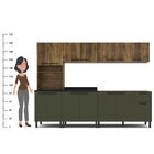 Cozinha Completa Modulada 5 Peças 14 Portas 1 Gaveta 1 Nicho