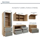 Cozinha Completa Modulada 5 Peças 8 Portas 6 Gavetas Com Roda