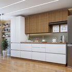 Cozinha Completa Modulada 5 Peças 8 Portas 6 Gavetas Com Roda