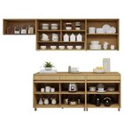 Cozinha Completa Modulada 5 Peças 9 Portas 3 Gavetas 100% Mdf