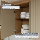 Cozinha Completa Modulada 5 Peças 9 Portas 3 Gavetas 100% Mdf