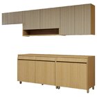 Cozinha Completa Modulada 5 Peças 9 Portas 3 Gavetas 100% Mdf