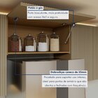 Cozinha Completa Modulada 5 Peças 9 Portas 3 Gavetas 100% Mdf