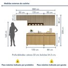 Cozinha Completa Modulada 5 Peças 9 Portas 3 Gavetas 100% Mdf