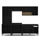 Cozinha Completa Modulada 5 Peças 9 Portas 5 Gavetas 1 Nicho