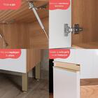 Cozinha Completa Modulada 5 Peças Com Balcão Multimóveis Cr20