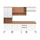 Cozinha Completa Modulada 5 Peças Com Balcão Para Cooktop Mul