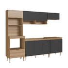 Cozinha Completa Modulada 5 Peças Com Torre Quente Para 2 For