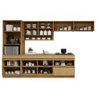 Cozinha Completa Modulada 6 Peças 11 Portas 5 Gavetas Com Rod