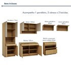 Cozinha Completa Modulada 6 Peças 11 Portas 5 Gavetas Com Rod