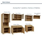Cozinha Completa Modulada 6 Peças 13 Portas 6 Gavetas 100% Md