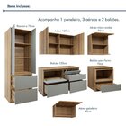 Cozinha Completa Modulada 6 Peças 7 Portas 7 Gavetas Com Roda