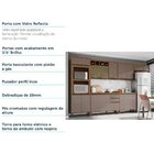 Cozinha Completa Modulada 6 Peças Nicho Forno E Microondas Ar