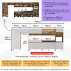 Cozinha Completa Modulada 7 Pçs Com Armário E Balcão De Pia P