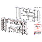 Cozinha Completa Modulada 7 Pçs Com Armário E Balcão De Pia P