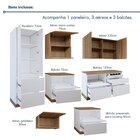 Cozinha Completa Modulada 7 Peças 10 Portas 7 Gavetas Com Rod