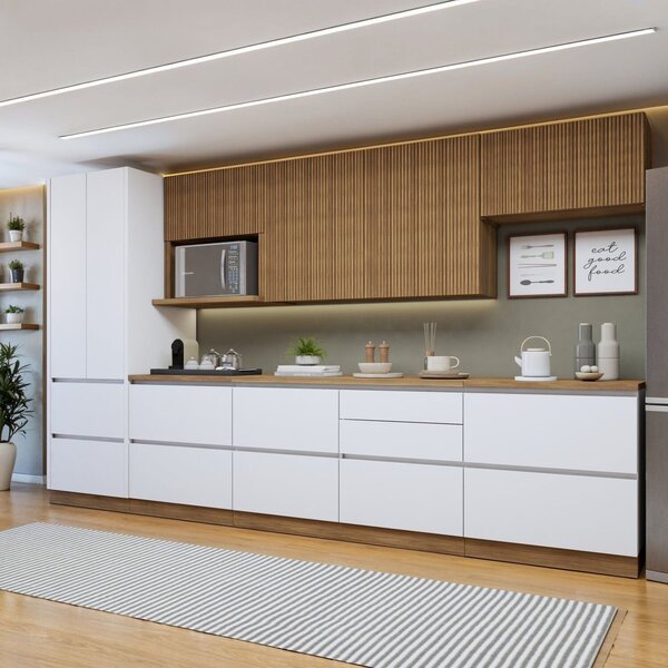 Cozinha Completa Modulada 7 Peças 10 Portas 7 Gavetas Com Rod