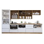 Cozinha Completa Modulada 7 Peças 9 Portas 7 Gavetas Com Roda