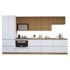 Cozinha Completa Modulada 7 Peças 9 Portas 7 Gavetas Com Roda