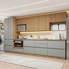 Cozinha Completa Modulada 7 Peças 9 Portas 7 Gavetas Com Roda