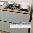 Cozinha Completa Modulada 7 Peças 9 Portas 7 Gavetas Com Roda