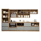 Cozinha Completa Modulada 7 Peças 9 Portas 7 Gavetas Com Roda