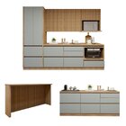 Cozinha Completa Modulada 8 Peças 10 Portas 10 Gavetas Com Ro