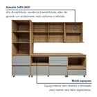 Cozinha Completa Modulada 8 Peças 10 Portas 10 Gavetas Norten