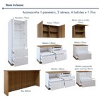 Cozinha Completa Modulada 8 Peças 11 Portas 10 Gavetas Com Ro