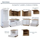 Cozinha Completa Modulada 9 Peças 11 Portas 8 Gavetas Com Rod