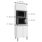 Cozinha Completa Modulada De Canto Athena Branco - Irm