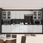 Cozinha Completa Modulada Estilo Americano 6 Peças Nogueira B