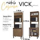Cozinha Completa Modulada Vick 4 Peças 10 Portas E 2 Gavetas