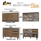 Cozinha Completa Modulada Vick 4 Peças 10 Portas E 2 Gavetas