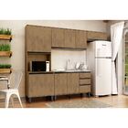 Cozinha Completa Modulada Vick 4 Peças Nogal/nogal - Megasul