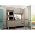 Cozinha Completa Modulada Vick 5 Peças Com Tampo 11 Portas E