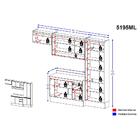 Cozinha Completa Multimóveis Suíça 5195ml Com Balcão 10 Porta