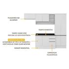 Cozinha Completa Multimóveis Suíça 5195ml Com Balcão 10 Porta